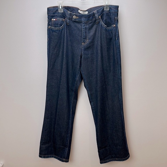 Tommy Hilfiger Straight Leg Jeans Size 12 Dark Wash Denim - Picture 3 of 15